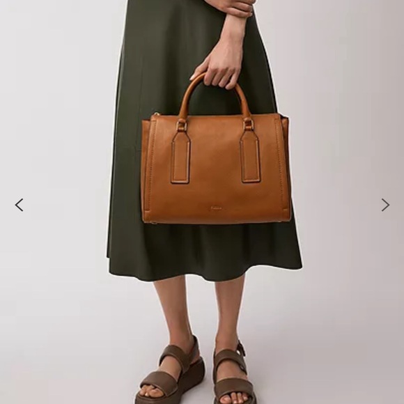 Parker Satchel Crossbody Handbag Brown - Picture 6 of 10